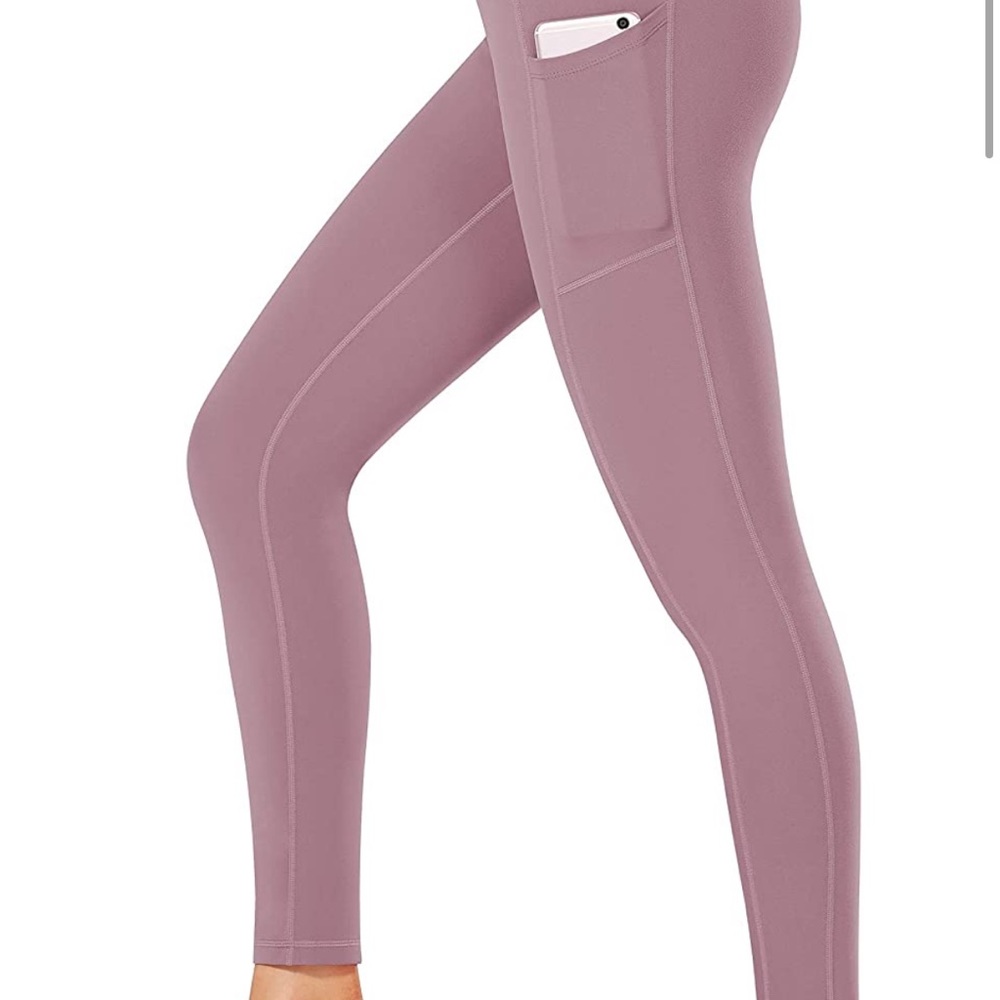 Fengbay High Waist Yoga Pant Leggings Mauve (S)